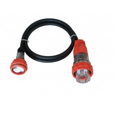 3 Pin 20 Amp Round Pin Plug to Flat Pin Socket Adapter